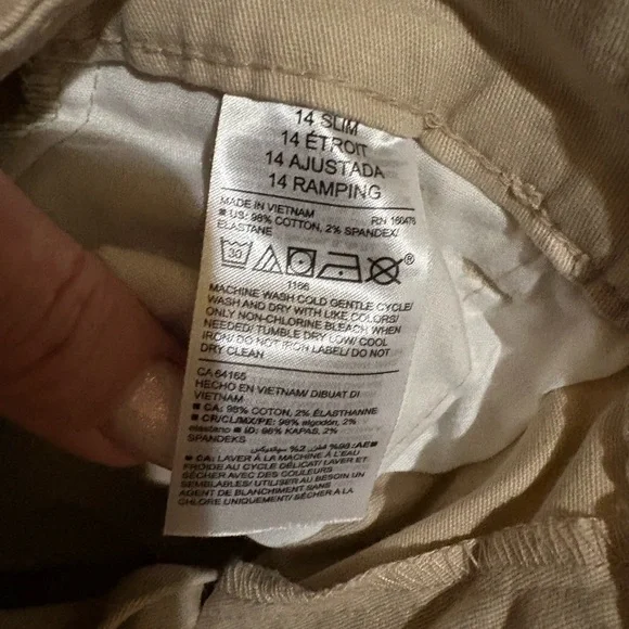 Old Navy Big Girls Khaki Chinos - Picture 7 of 10